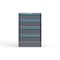 Strong Hold 4 drawer cabinet - (2x 8ft, 2x 9ft) - Blue accents - Keyed Alike S3044-PPAAS-0401FS - alternate 1