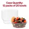 Smarty Had A Party 10 oz Clear Floral Round Disposable Plastic Soup Bowls 240 Bowls, 240PK 721-CASE - alternate 8
