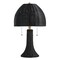 Jonathan Y Joanie 22" Bohemian Rustic Woven Rattan LED Table Lamp with Double Pull Chains, Black/Brass Gold JYL4040D - alternate 8