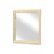 Homeroots 20" Natural Solid Wood Accent Mirror 569928 - alternate 8