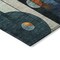 Homeroots 8' Blue Ivory And Copper Round Geometric Washable Indoor Outdoor Area Rug 604502 - alternate 7