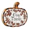Homeroots Give Thanks Unframed Wood Pumpkin Wall Decor 416071 - alternate 4
