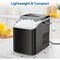 Healsmart Simple Deluxe Countertop Ice Maker Machine Self-Cleaning with Scoop, Fast Making 9 Ice Cubes in 6 M 3A88HKICEM26BLKV2 - alternate 8