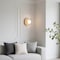 Jonathan Y Tivoli 9.75" Modern Minimalist 1-Light Ovoid Travertine LED Wall Sconce, Light Brown JYL5901A - alternate 10