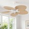 Jonathan Y Raffles 52" Bohemian Industrial Metal/Plastic Mobile-App/Remote-Controlled 6-Speed Palm Blade Ceilin JYL9719E - alternate 11