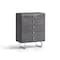 Homeroots 38" Gray Wood Five Drawer Dresser 714480 - alternate 1