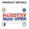 Signmission Nursery Now Open, 18 Inch x 48 Inch, Vinyl Banner B-30767 - alternate 5