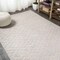 Jonathan Y Ararat High-Low Pile Moroccan Diamond Modern Beige 4 ft. x 6 ft. Indoor/Outdoor Area Rug SBH105A-4 - alternate 7