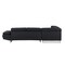 Homeroots Black Faux Leather L Shaped Two Piece Corner Sectional 366223 - alternate 10