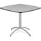 Cafeworks Square Cafe/Breakroom Table, Gray - 42" Square x 29"H, 42" W, 42" L, 29" H, Laminated Melamine Top 65687 - alternate 1