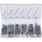 Neiko Cotter Zinc Plated Steel Clips, 555 Piece, Holds Pins or Castle Nuts in Place 50454A - alternate 1
