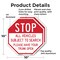 Signmission Stop All Vehicles Subject to Search, 10 inch X 10 inch, Aluminum Metal Signs, 2PK OC-A-2PACK-10-244 - alternate 6