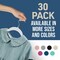 Lifemaster Velvet Hangers, Swivel Hook, Non-Slip, Heavy Duty, Holds 10 lbs, White, 30PK LMVEL30WH - alternate 6