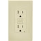 Leviton SmartlockPro Self-Test 15A Ivory Residential Grade Rounded Corner 5-15R GFCI Outlet, 3PK M21-GFNT1-03I - alternate 1
