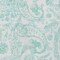 Homeroots 3' X 5' Turquoise And Ivory Paisley Washable Indoor Outdoor Area Rug 588666 - alternate 9