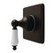 Kingston Brass Single-Handle Six-Way Diverter Valve with Square Trim Kit, Oil Rubbed Bronze KS4045PL - alternate 1