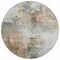 Homeroots 8' Ivory Gray And Khaki Round Abstract Washable Indoor Outdoor Area Rug 616834 - alternate 6