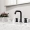 Vigo Cass Two Handle Three-Hole Widespread Bathroom Faucet in Matte Black VG01301MB - alternate 6