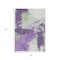 Homeroots 3' X 5' Purple Mint Green And Ivory Abstract Washable Indoor Outdoor Area Rug 618484 - alternate 8