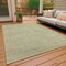 Homeroots 3' X 5' Beige Geometric Washable Indoor Outdoor Area Rug 607470 - alternate 8