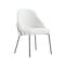 Manhattan Comfort Gracie Dining Chair in White and Black - Set of 2 2-DC100-BWH - alternate 8