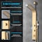 Anzzi Cici Series 39 in. 2-Jetted Shower Tower with Heavy Rain Shower and Body Jets SP-AZ081BG - alternate 7