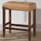 Alaterre Furniture Madison Backless Counter Height Stool True Walnut Finish with Cognac PU AVMA2120 - alternate 18