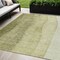 Homeroots 5' X 8' Olive Green And Artichoke Green Ombre Washable Indoor Outdoor Area Rug 581811 - alternate 1