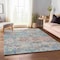 Homeroots 5' X 8' Blue Ivory And Sage Abstract Washable Indoor Outdoor Area Rug 643566 - alternate 5