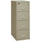Fireking 4 Drawer, 2 Hr Fire & Impact Rated, Vertical, 31" depth Letter Pewter 4-1956-2PE - alternate 1