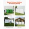 Vevor 2 Panels Vinyl Privacy Screen with Galvanized Metal Stakes 50x50 in White TJ-SKU1 - alternate 7