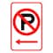 Sign Solutions Usa Parking Sign, 12 in W, Aluminum Sign, White DCS06DWT1218CUS00150 - alternate 1
