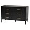 Baxton Studio Primrose Mid-Century Black Fluted Wood Queen Size 4-Piece Bedroom Set 249-13816-13830-13822-ZORO - alternate 9