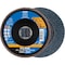 Pferd 5'' X-LOCK POLIFAN Flap Disc - Z PSF STEELOX, Zirconia, 40 Grit, Conical 60764 - alternate 1
