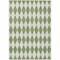Homeroots 3' X 5' Green And Ivory Geometric Washable Indoor Outdoor Area Rug 577049 - alternate 9