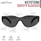 Bison Life Keystone, Safety Glasses, Anti-Scratch, Blue & Black Lens, Frameless, 12 PK BL-KSSG1-CLBT-BLBK-12 - alternate 8