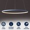 Jonathan Y Brice 23.75" Modern Contemporary Metal Round Dimmable Integrated LED Pendant, Blue JYL7203D - alternate 12