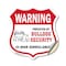 Signmission 24 Hour Surveillance Shield Sign Warning, 12 Inch X 12 Inch, Vinyl Decal SHI-D-12-350 - alternate 1