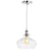 Jonathan Y Wyatt 9.5" Pharmacy Metal/Glass LED Pendant, Chrome JYL3515B - alternate 14