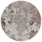 Homeroots 8' Taupe Ivory And Brown Round Damask Washable Indoor Outdoor Area Rug 596401 - alternate 7