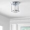 Jonathan Y Savannah 10.25" Metal/Glass LED Flush Mount, Chrome JYL7440C - alternate 8