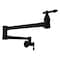 Anzzi Marca 360-Degree 24 in. Dual Swivel Pot Filler in Matte Black KF-AZ259MB - alternate 1