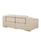 Homeroots 76in Cream and Silver Italian Leather Power Reclining Loveseat 720477 - alternate 7