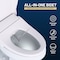 Anzzi Rev 12in 2pc 1.28 GPF Siphon Round Ceramic Toilet, White Electric Bidet Seat, ADA height Included TL-AZ071-EB106U - alternate 9