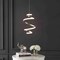 Jonathan Y Whirl 11" 1-Light Modern Minimalist Metal Helix Swirl Abstract Integrated LED Pendant, Silver JYL1704A - alternate 9