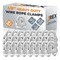 Jrex Safety Galvanized Steel Wire Rope Cable Clip Clamp - 1/8" U-Bolt Style, 24PK GCC18-JR-24PK - alternate 1