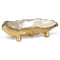 Homeroots 8in Gold Resin Handmade Trinket Tray 713013 - alternate 8