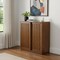Homeroots 32in Brown Wood Accent Cabinet 691680 - alternate 4