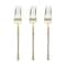 Smarty Had A Party Shiny Gold Moderno Disposable Plastic Dessert Forks, 240PK 9340G-SF-CASE - alternate 8