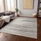 Homeroots 3' X 5' Ivory Brown And Gray Striped Washable Indoor Outdoor Area Rug 597253 - alternate 8